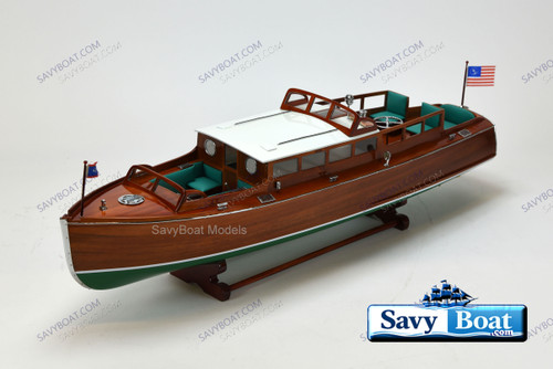 1929 CHRIS CRAFT 36" COMMUTER fully built scaleyacht wooden boat wood display model