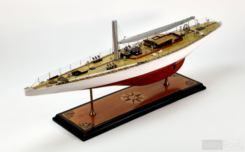 AMERICA'S CUP RANGER RACING sail boat fully built wood model