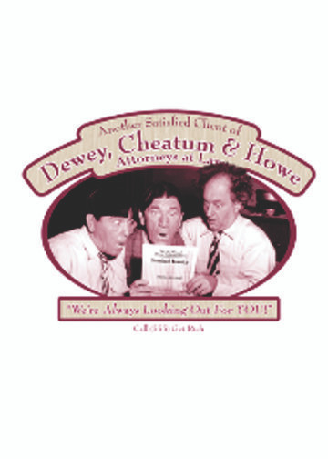 TRANSFER - STOOGES AT LAW  - THREE STOOGES HUMOR / NOVELTY
