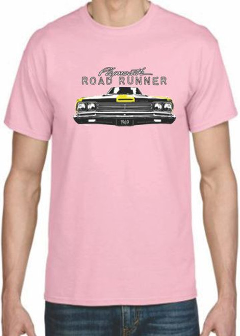 Adult DryBlend® T-Shirt - (ROAD RUNNER FRONT W/CREST - PLYMOUTH)