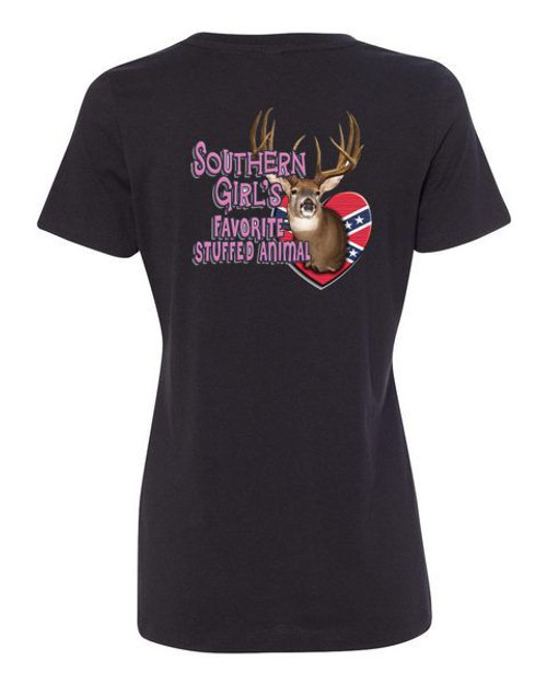 WOMEN'S Ideal VEE and CREW Neck Shirts - (SOUTHERN GIRLS W/CREST - SASSY CHICK)