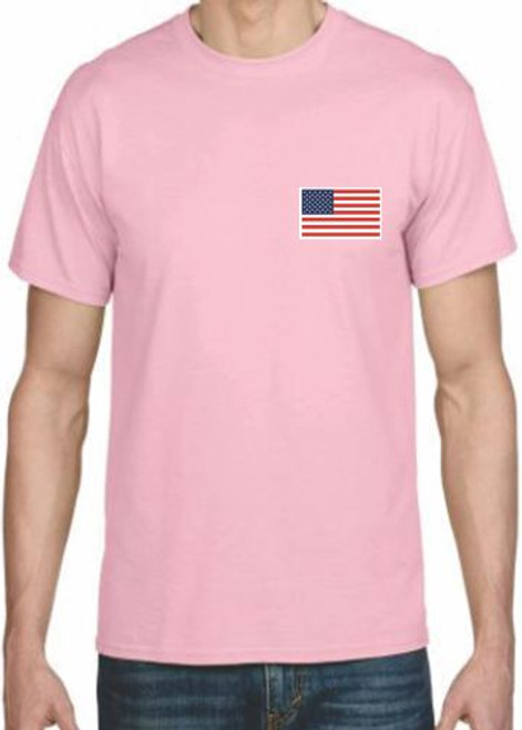 Adult DryBlend® T-Shirt - (AMERICAN FLAG - CREST)