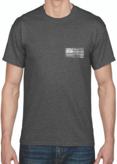 Adult DryBlend® T-Shirt - (DISTRESSED FLAG - CREST -AMERICAN PRIDE)