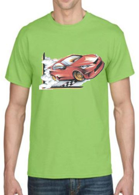 Adult DryBlend® T-Shirt - (MITZU WITH CREST -  HOT ROD)