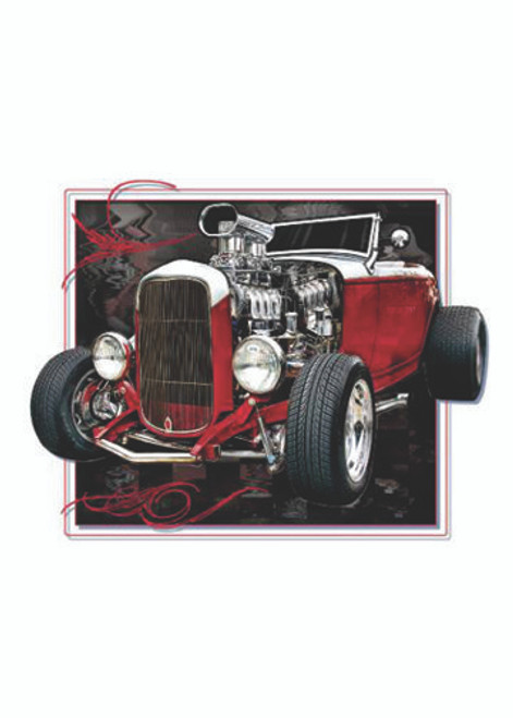 Adult DryBlend® T-Shirt - (RED ROD  -  HOT ROD)