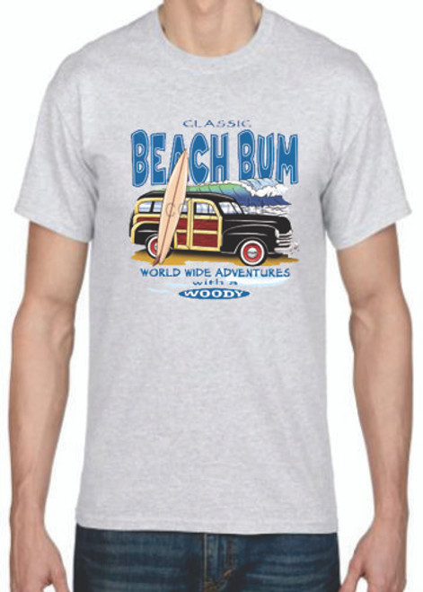 Adult DryBlend® T-Shirt - (BEACH BUM-  HOT ROD / WOODIE)