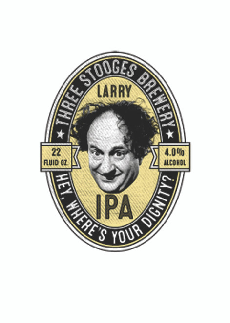 Adult DryBlend® T-Shirt - (LARRY IPA - STOOGES  - HUMOR / NOVELTY)