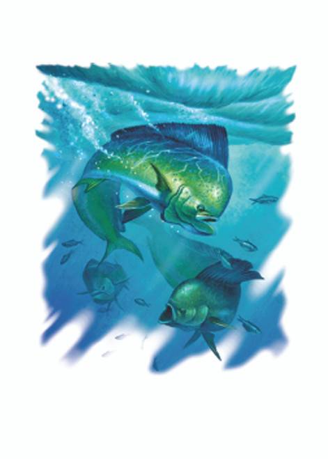 Adult DryBlend® T-Shirt - (DORADO - FISHING / AQUATIC)