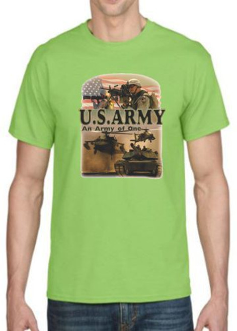 Adult DryBlend® T-Shirt - (US ARMY -  AMERICAN PRIDE / MILITARY )