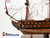 FRIESLAND, DUTCH 80 GUN 1663 tall sailing ship large fully built museum quality model w/sails & stand