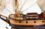 HMS DISCOVERY 1789 tall sailing ship large 35" fully built museum quality model ship w/sails & stand
