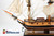 HMS DISCOVERY 1789 tall sailing ship large 35" fully built museum quality model ship w/sails & stand