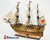 HMS VICTORY tall sailing ship large 44" fully built museum quality model ship w/sails & stand