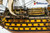 HMS VICTORY tall sailing ship large 44" fully built museum quality model ship w/sails & stand