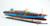 MAERSK MC-KINNEY MOLLER container cargo ship, large 48” fully built museum quality ship model w/stand