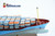 MAERSK EMMA Container cargo ship, large 48” fully built museum quality ship model w/stand