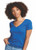 Women's Ideal V-Neck Shirt - (BLANK  ROYAL BLUE)