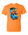 Adult DryBlend® T-Shirt - DODGE  PLYMOUTH CHALLENGER TRIO HOT ROD  YELLOW ORANGE  BLUE