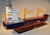 BBC BREAK BULK CONTAINER CARGO SHIP LARGE 40" 1/87 SCALE FULLY BUILT SHIP MUSEUM MODEL W/STAND