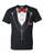 T-Shirt -FORMAL TUX RED TIE HUMOR WEDDING / NOVELTY / FUNNY Adult DryBlend®