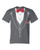 T-Shirt -FORMAL TUX RED TIE HUMOR WEDDING / NOVELTY / FUNNY Adult DryBlend®