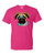 T-Shirt - COLORFUL TECHNICOLOR PUG PUGS & KISSES - NEON Adult DryBlend®