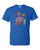 T-Shirt - COLORFUL TECHNICOLOR  SEA TURTLE - NEON Adult DryBlend®