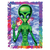 T-Shirt - SPACE ALIEN NEON - SMILEY /  NOVELTY / FUN Adult DryBlend®