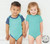 AQUA BABY Rib Body Suit Romper Unisex - BLANK