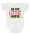 BABY Rib Body Suit Romper  - I'M THE LITTLE SISTER -  Pop funny USA Infant Toddler