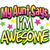 BABY Rib Body Suit Romper Unisex - MY AUNT SAYS I'M AWESOME - NANA Pop funny USA Infant Toddler