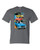 T-Shirt XL 2X 3X - DODGE  PLYMOUTH CHALLENGER TRIO HOT ROD  YELLOW ORANGE  BLUE