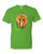 T-Shirt - COLORFUL TECHNICOLOR 420 WEED RASTA LION - NEON Adult DryBlend®