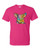 T-Shirt - COLORFUL TECHNICOLOR FREINDLY PIG - NEON Adult DryBlend®