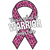T-Shirt -  WARRIOR RIBBON FOR BREAST CANCER - PINK CANCER awareness Adult