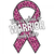 T-Shirt XL 2XL 3XL - WARRIOR RIBBON FOR BREAST CANCER - PINK CANCER awareness Adult