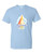 T-Shirt XL 2XL 3XL - WATER COLOR ELLOW SAILBOAT - CALM SEA NAUTICAL FUN Adult