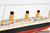 HMHS TITANIC DISPLAY passenger ship 39" fully built wood model with stand