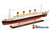 HISTORIC HMHS TITANIC passenger ship 40" SPECIAL EDITION fully built wood model with stand