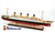 HISTORIC HMHS TITANIC passenger ship 40" SPECIAL EDITION fully built wood model with stand
