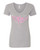 WOMEN'S Ideal VEE and CREW Neck Shirts - (WINGS RIBBON - BREAST CANCER AWARENESS)