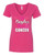 WOMEN'S Ideal VEE and CREW Neck Shirts - (TOUGHER THAN CANCER - BREAST CANCER AWARENESS)