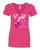 WOMEN'S Ideal VEE and CREW Neck Shirts - (FIGHT FOR A CURE - BREAST CANCER AWARENESS)