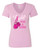 WOMEN'S Ideal VEE and CREW Neck Shirts - (FIGHT FOR A CURE - BREAST CANCER AWARENESS)