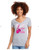 WOMEN'S Ideal VEE and CREW Neck Shirts - (FIGHT FOR A CURE - BREAST CANCER AWARENESS)