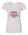 WOMEN'S Ideal VEE and CREW Neck Shirts - (WINNING IS EVERYTHING - BREAST CANCER AWARENESS)