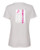 WOMEN'S Ideal VEE and CREW Neck Shirts - (SURVIVOR FLAG - BREAST CANCER AWARENESS)