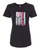 WOMEN'S Ideal VEE and CREW Neck Shirts - (SURVIVOR FLAG - BREAST CANCER AWARENESS)