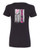 WOMEN'S Ideal VEE and CREW Neck Shirts - (SURVIVOR FLAG - BREAST CANCER AWARENESS)