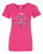 WOMEN'S Ideal VEE and CREW Neck Shirts - (KEEP CALM - BREAST CANCER AWARENESS)